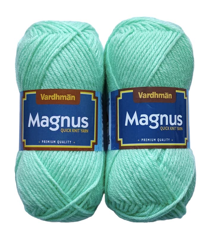 KYSS Vardhman Magnus Wool 300 gm Thick Yarn 1 Ball 100 gram Each Best Used with Knitting Needles Crochet Needles Wool Yarn for Knitting Dyed Shade no4 - Image 1