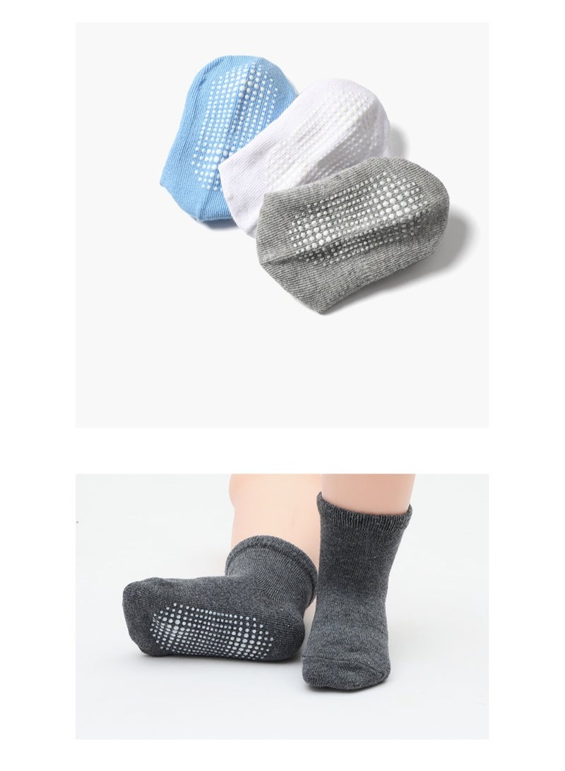 Children's Floor Socks Baby Non-Slip Socks 6 Pairs - Image 3