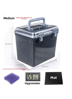 Generic Camera Moisture-proof Box SLR Lens Digital Desiccant Photographic Equipment Box Dehumidification Electronic Microphone Sealed Storage-Color:0l-medium Size +  + Moisture Absorption Box + Hygrometer  - Image 1