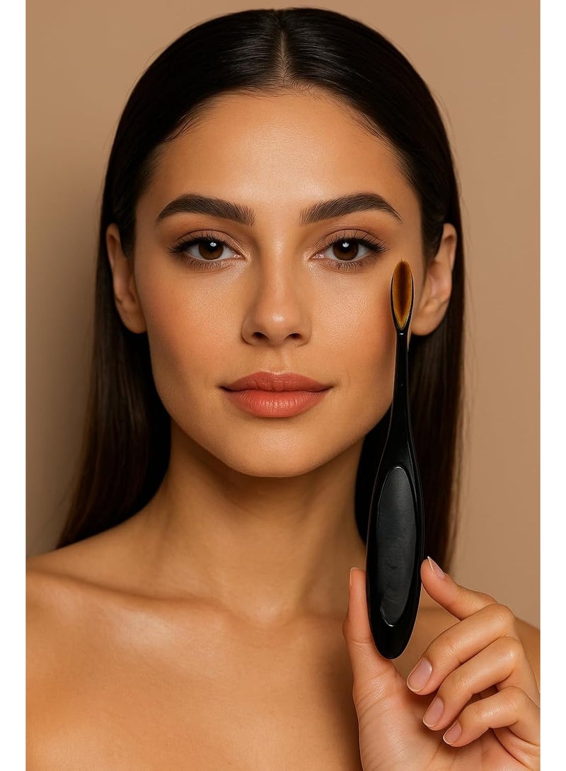 Sedell Paris VelvetEye Toothbrush-Style Eye Makeup Brush – High-Control Tool for Defining Eyeliner and Seamlessly Blending Eyeshadow - Image 3