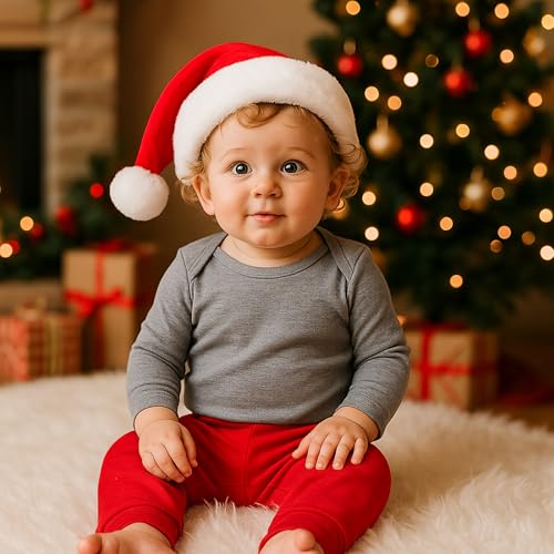 SOBOWO Baby Boy Pants 12 Months Infant Boys Pants Baby Boy Toddler Black Causal Long Bottoms for Newborn Boys Girls Pack of 2 (9-12 Months, Black/Red) - Image 3