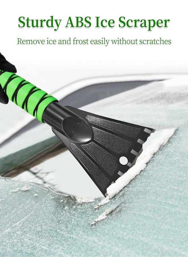 HEEYA Car Ice Scraper with 12.6 Inch Large Brush Head, Snow Brush and Ice Scraper for SUV Windshield Window, Extendable Snow Scraper for Truck Automobile Vehicle - Green - Image 5