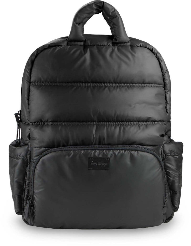 7 A.M. 7AM Voyage Diaper Bag Backpack - Unisex Multifunctional Waterproof Travel Bag, Large Capacity Carry on Backpack with Padded Shoulder Straps, Newborn Essentials Backpack for Traveling | (Black) - Image 1