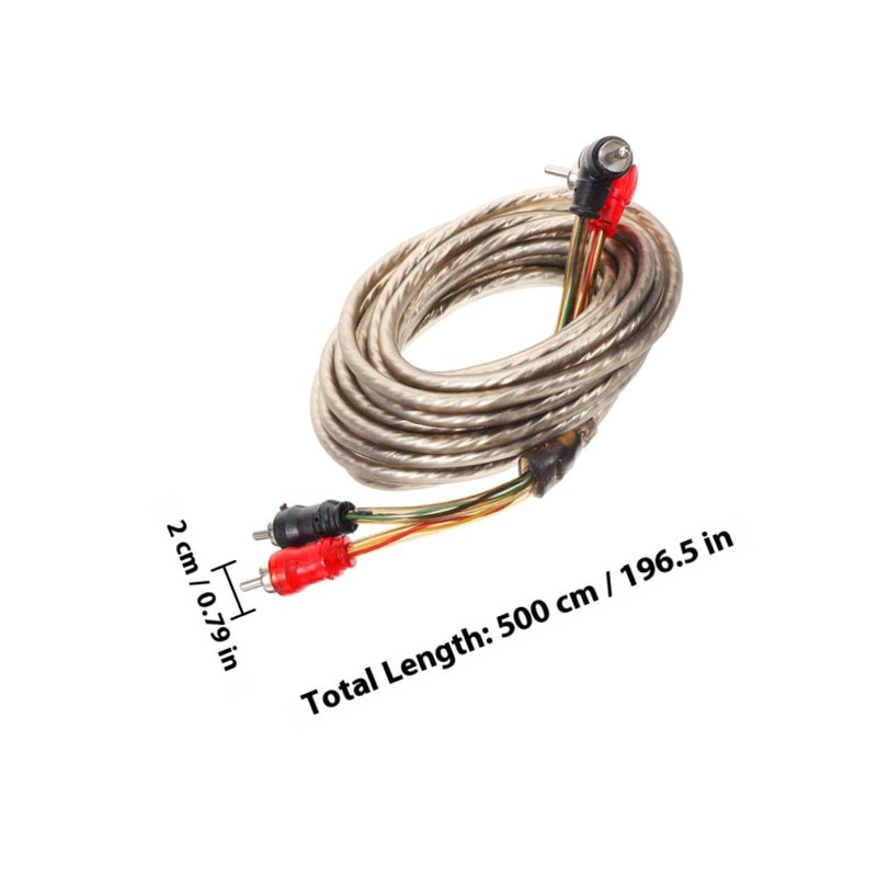 5m Pure Copper Car Audio Speaker Cable Subwoofer Wire Harness Kit For Amplifier - Image 3