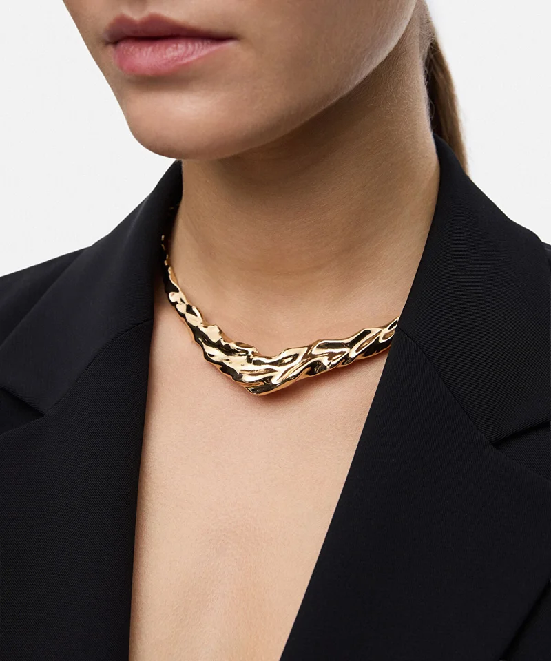 ابيكول Textured Rigid Necklace