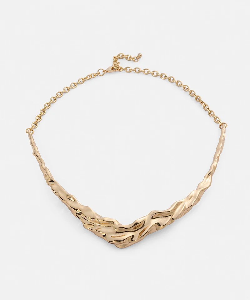 ابيكول Textured Rigid Necklace
