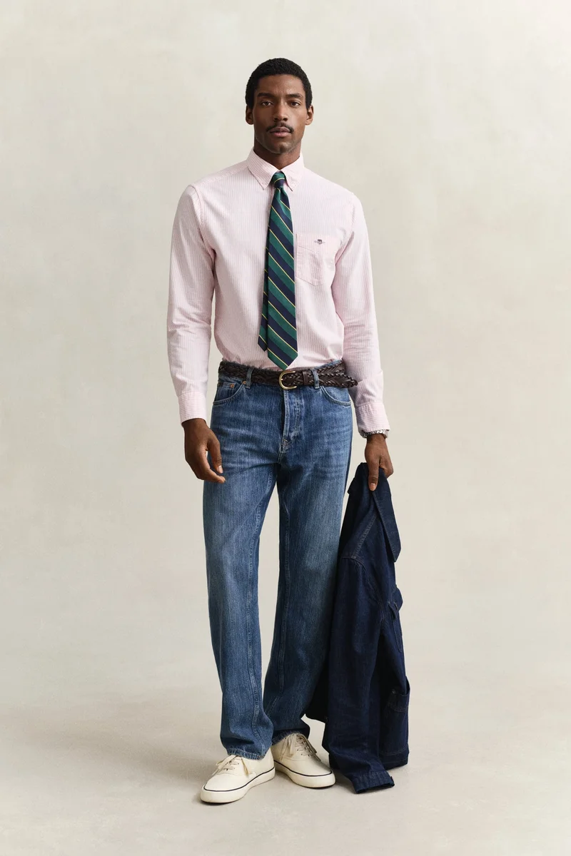 GANT  Regular Classic Oxford Stripe Shirt for Men | Best Price UAE