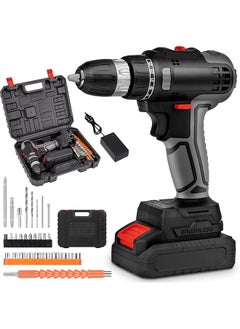 48V Cordless Drill 33Pcs 2000 Mah Li Ion Battery Power Drill Drills Machine And Electric Drill Cordless Accessories Kit Led Work Light And Display Suitable For Wood Plastic - pzsku/Z3BB9F0007C22ED6887AAZ/45/_/1740672015/34d92020-9ed0-4b82-9bbe-5e4692335d43