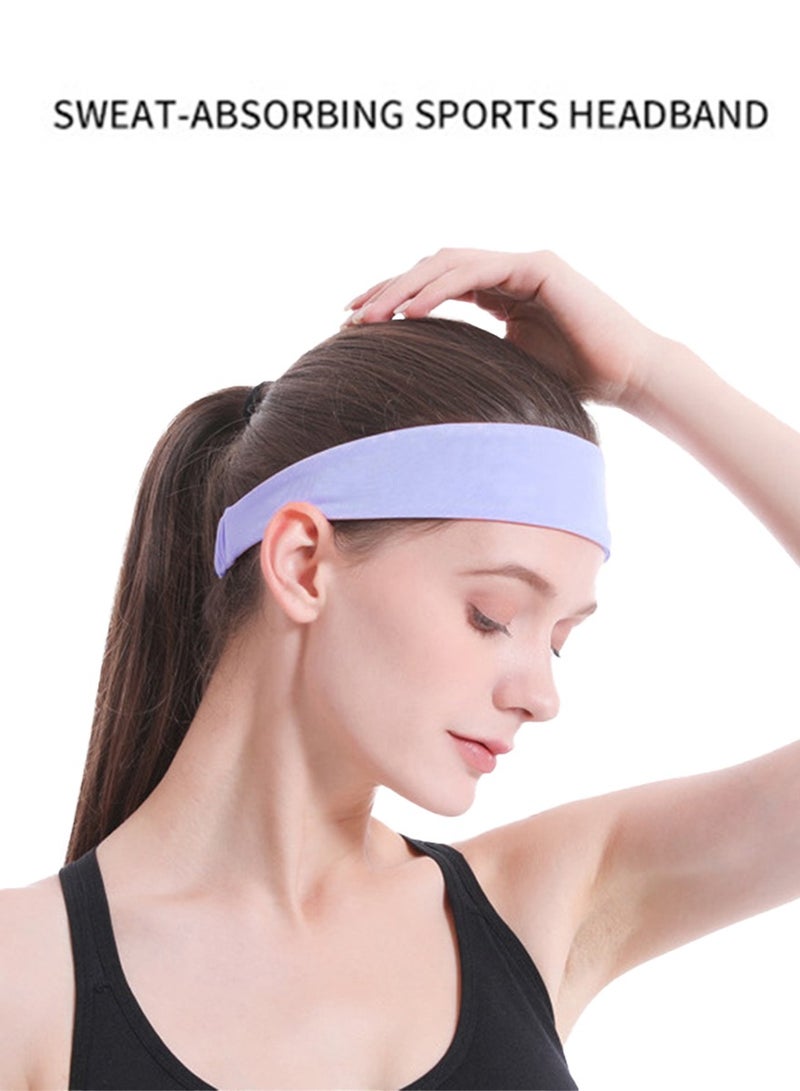 QUTOOB Fashionable Breathable Hairband, Sports And Yoga Headband Sweatband for Girls Women, Ideal For Fitness Workout, Running, Jogging Basketball Football Dancing Cycling Hiking Camping, Enhance Your Style - Image 4