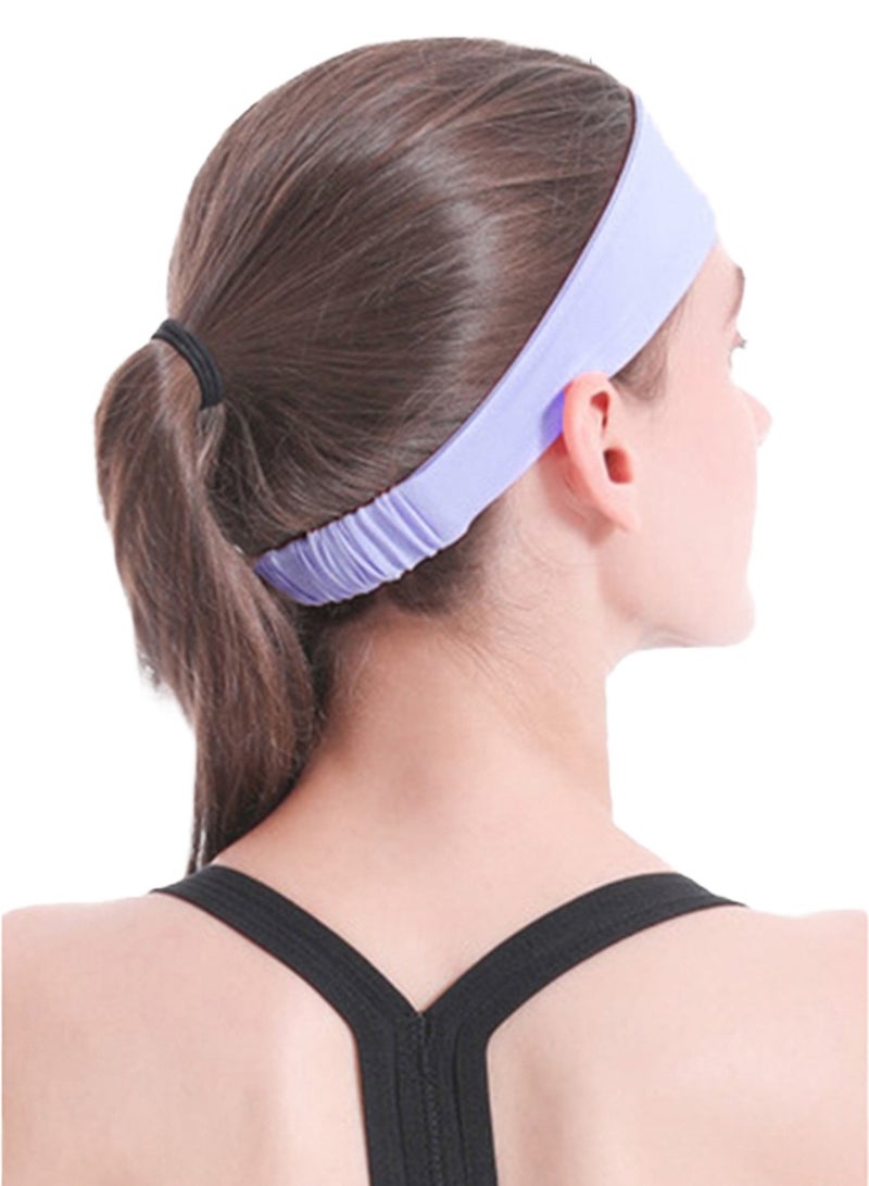 QUTOOB Fashionable Breathable Hairband, Sports And Yoga Headband Sweatband for Girls Women, Ideal For Fitness Workout, Running, Jogging Basketball Football Dancing Cycling Hiking Camping, Enhance Your Style - Image 3