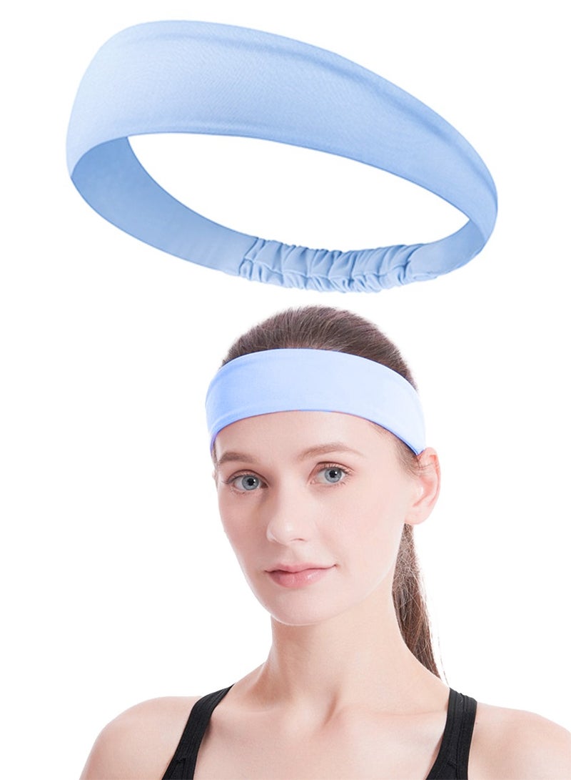 QUTOOB Fashionable Breathable Hairband, Sports And Yoga Headband Sweatband for Girls Women, Ideal For Fitness Workout, Running, Jogging Basketball Football Dancing Cycling Hiking Camping, Enhance Your Style - Image 1