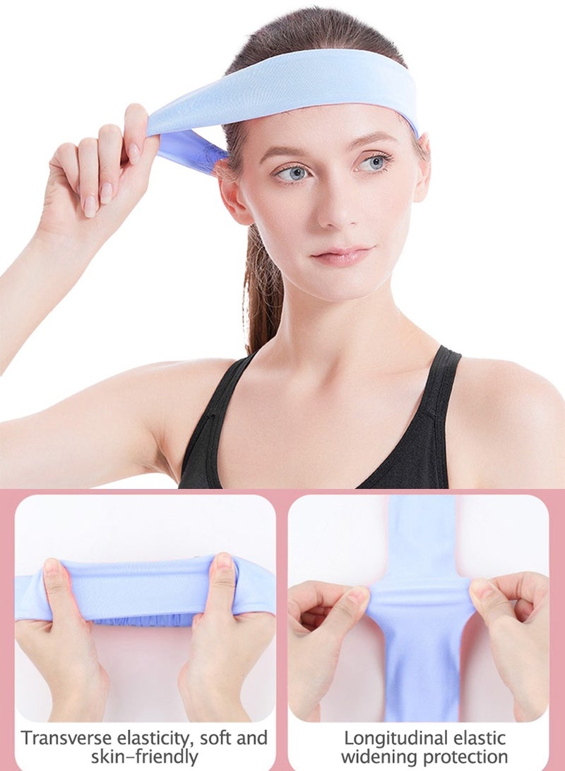 QUTOOB Fashionable Breathable Hairband, Sports And Yoga Headband Sweatband for Girls Women, Ideal For Fitness Workout, Running, Jogging Basketball Football Dancing Cycling Hiking Camping, Enhance Your Style - Image 2