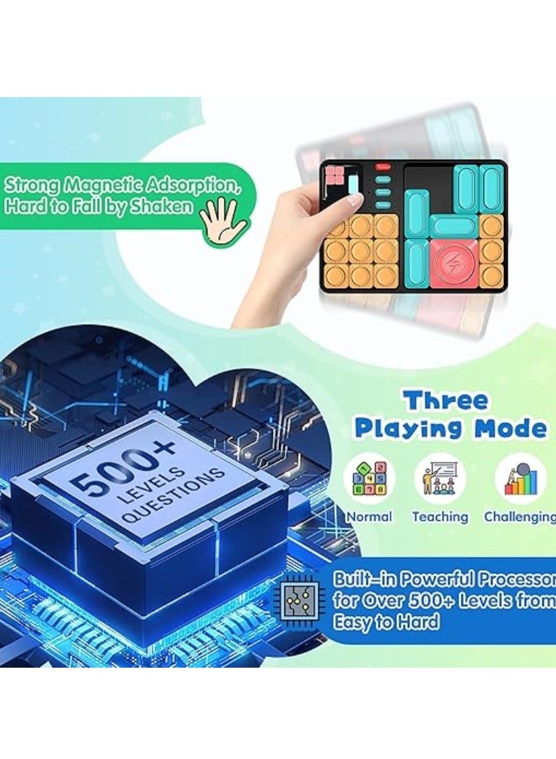 M MIAOYAN Super Slides, Puzzles and Electronic Brain Games - Science,Technology, Engineering and Math Learning Games, Brain Stimulating Puzzles, Magnetic Slide Numbers Educational Toys  - Image 4