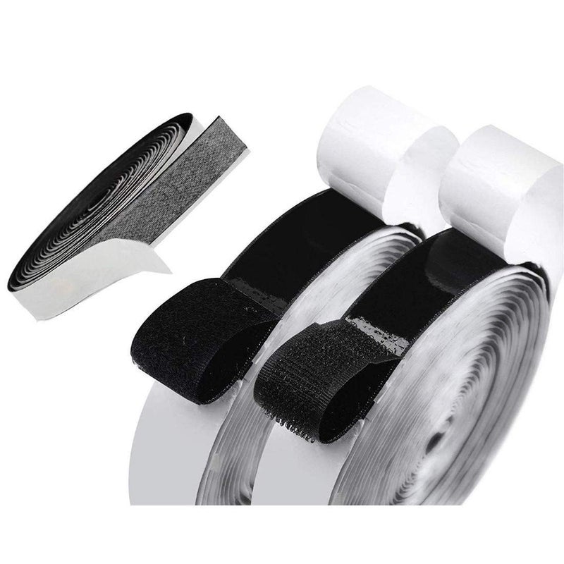 DIY Crafts Pack Of 3 Pcs, Adhesive Hook and Loop, Self Adhesive Hook and Loop Sticky Back Fastener Feet Roll Double-Sided Gum Moun(Pack Of 3 Pcs, Adhesive Hook and Loop) - Image 1
