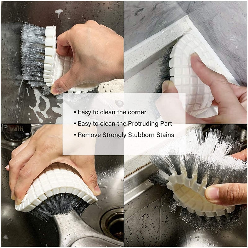 RoarCraft Multi Purpose Heavy Duty Scrub Brush, Heavy Duty Hand Held Scrub Stiff Bristle Brush, Multiple Segments are Bendable Brush (1) - Image 5