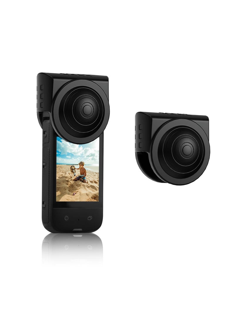 Zikra Lens Cap for Insta360 X3 X2, Lens Guard Protector Waterproof Cover Compatible with Insta360 x3 Action Camera Accessories, Lens Protector Lens Cap Silicone Case for Insta360 X3 X2 - Image 1