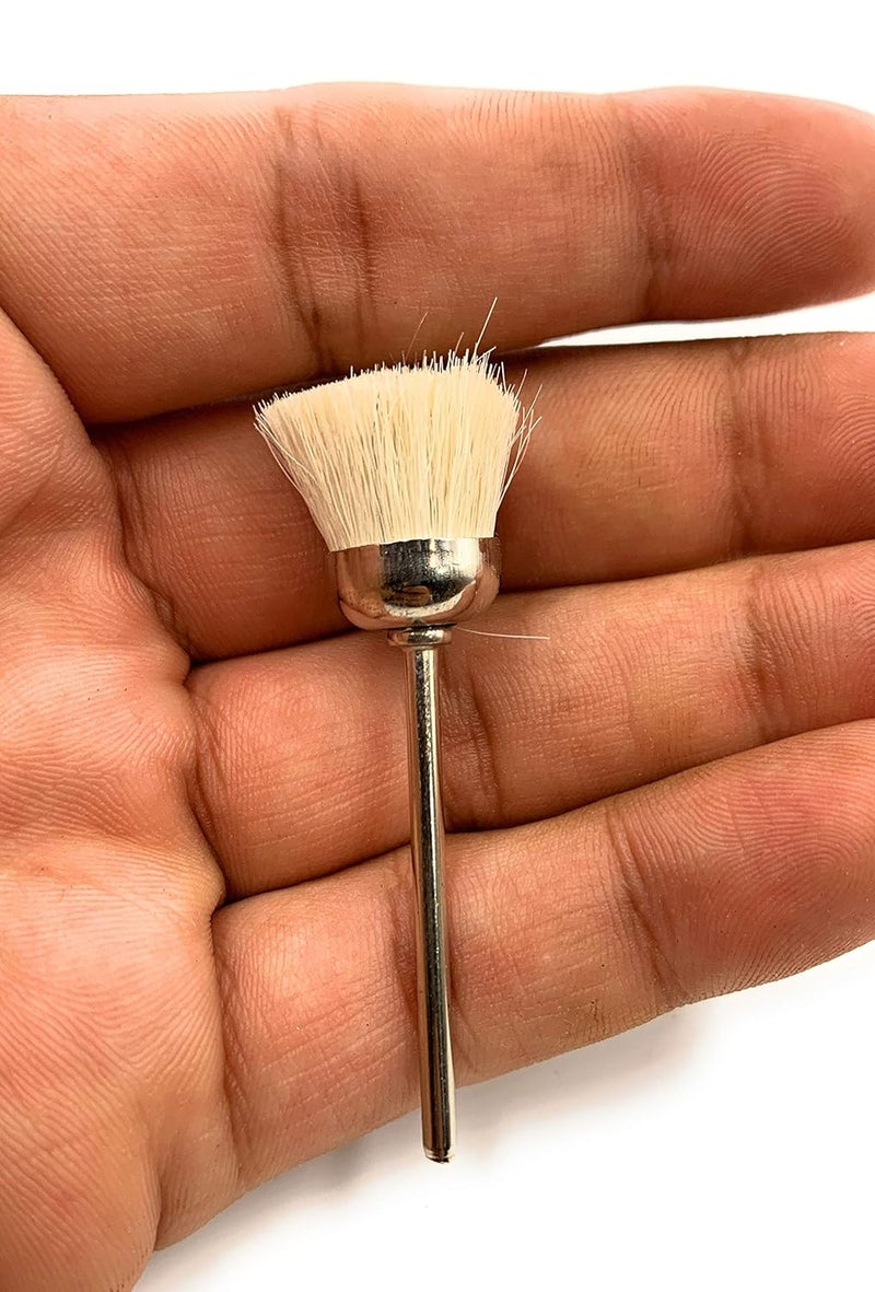 Aone Soft Nylon Bristle Cup End Brush 10pc for PolishingBuffingCleaning for Dremel Rotary ToolMicro Hand MotorPolishing Motor for Jewellery MakingWatchmakingModel MakingHobby Craft DIY - Image 2