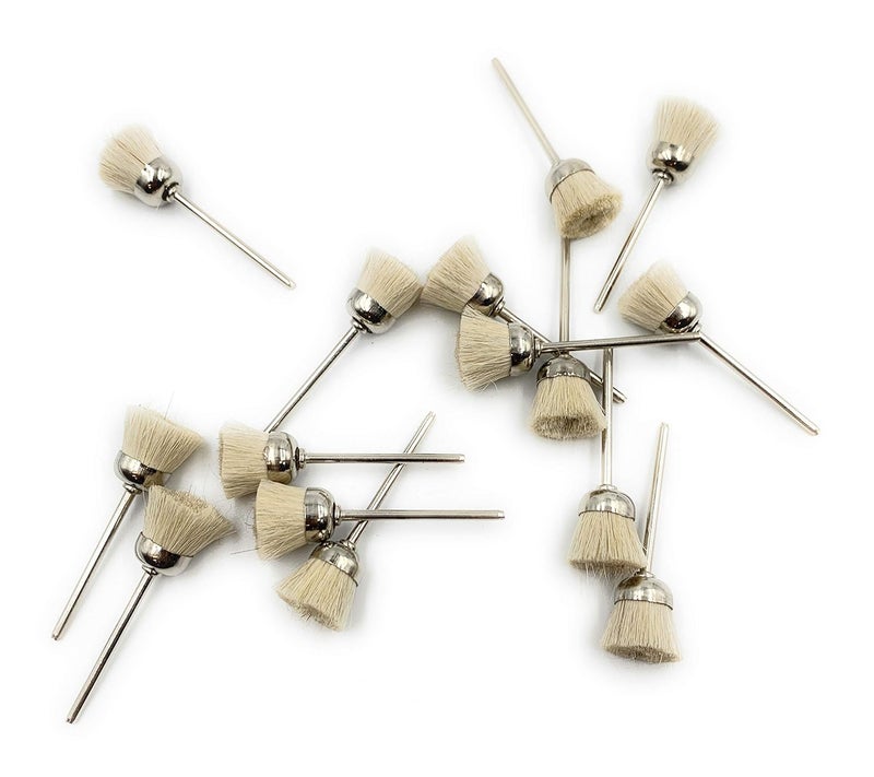 Aone Soft Nylon Bristle Cup End Brush 10pc for PolishingBuffingCleaning for Dremel Rotary ToolMicro Hand MotorPolishing Motor for Jewellery MakingWatchmakingModel MakingHobby Craft DIY - Image 5