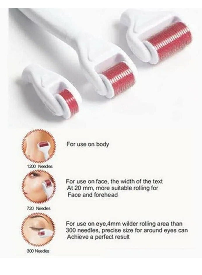 3 in 1 Derma Roller for effective skin care and natural skin rejuvenation - Image 1