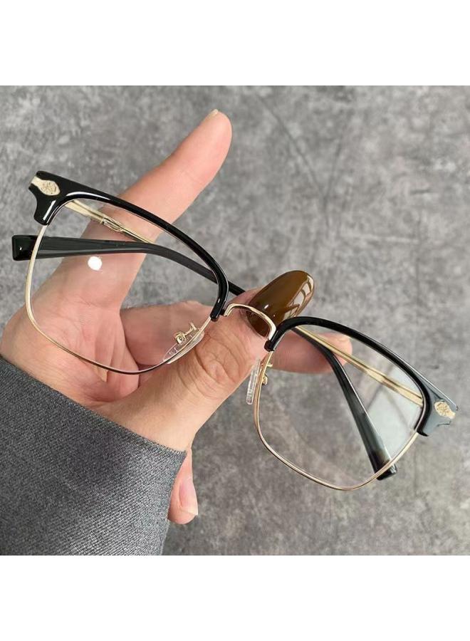 Generic Anti-blue Light Reading Glasses Men's High-definition Eyebrow Frame Ultra-light Fatigue Relief Middle-aged And Elderly High-end Elderly Presbyopic Glasses Women 