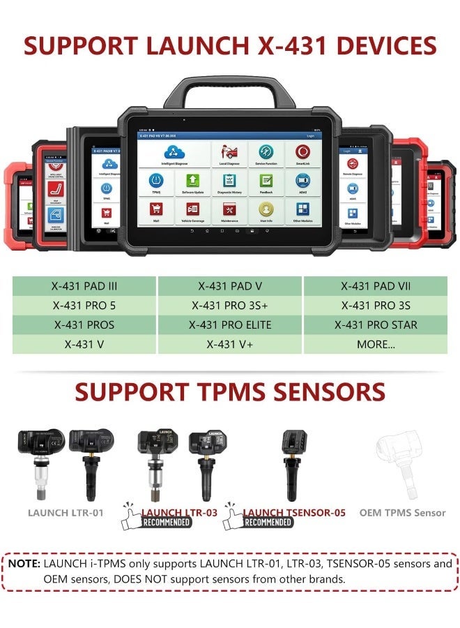 Launch X-431 TSGUN TPMS Tire Pressure Detector Handheld Program Diagnostic Tool - Image 5