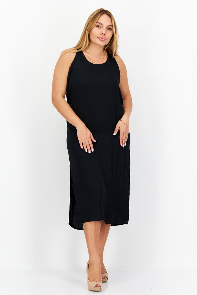 Pepe Jeans Women Plain Midi Dress, Black - Image 2