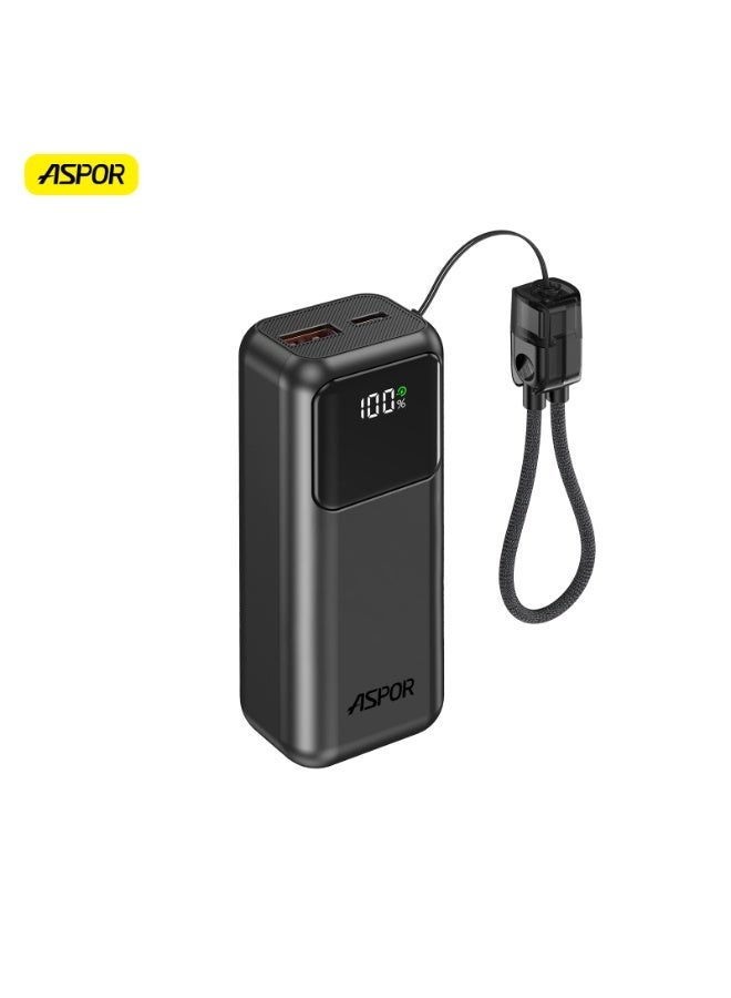 أسبور باور بانك ASPOR A353 سعة 10000mAh بخاصية الشحن السريع 22.5 واط - Image 3