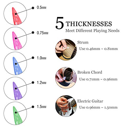 ZAKVOOR 2 Pack Guitar Picks Epoxy Resin Molds Guitar Plectrums Silicone Casting Mold Jewelry Making Molds for DIY Guitar Thumb Finger Picks Keychain Pendant - Image 4