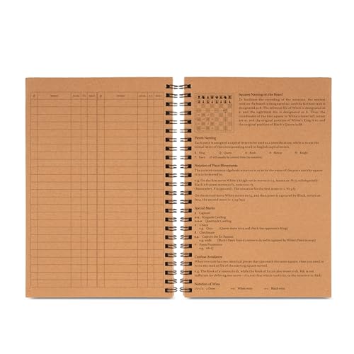 A&A 2 Pack Chess Scorebook, 50 Games Recordable, 100 Moves Per Game, Eye-Protection Chess Scorebook / 5.5 x 8.25 in. - Image 5