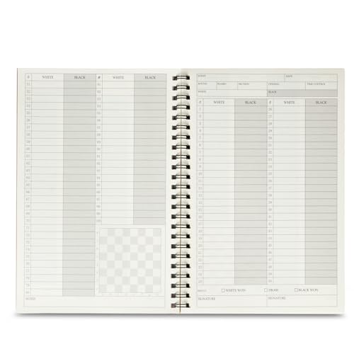 A&A 2 Pack Chess Scorebook, 50 Games Recordable, 100 Moves Per Game, Eye-Protection Chess Scorebook / 5.5 x 8.25 in. - Image 4