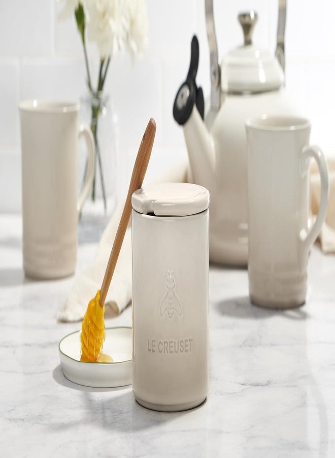 Le Creuset Stoneware Honey Pot, 14 oz., White - Image 2