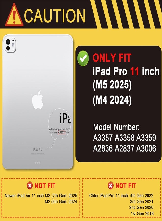 DONGKE جراب دونغكي لجهاز آيباد برو 11 بوصة (M5 2025 / M4 2024، الجيل السادس والخامس) - [حامل قلم مدمج] غطاء ثلاثي الطي فائق النحافة من جلد البولي يوريثان مع ظهر من مادة TPU الناعمة، خاصية التشغيل/الإيقاف التلقائي، تصميم رقعة الشطرنج - Image 2