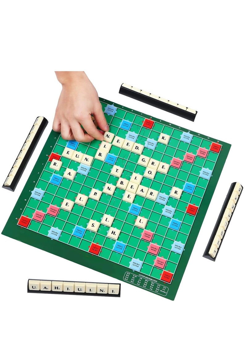 SYOSI Letter Game Table, Letter Matching Word Board Spelling Classic, Letter Matching Word Spelling Original Travel for Kids Adults Vocabulary Challenge Time Fidget Toy, Kids Spelling Letter Words - Image 2