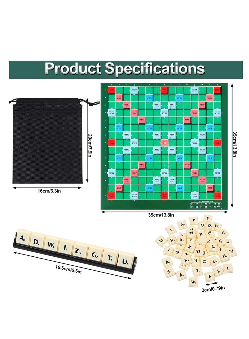 SYOSI Letter Game Table, Letter Matching Word Board Spelling Classic, Letter Matching Word Spelling Original Travel for Kids Adults Vocabulary Challenge Time Fidget Toy, Kids Spelling Letter Words - Image 3