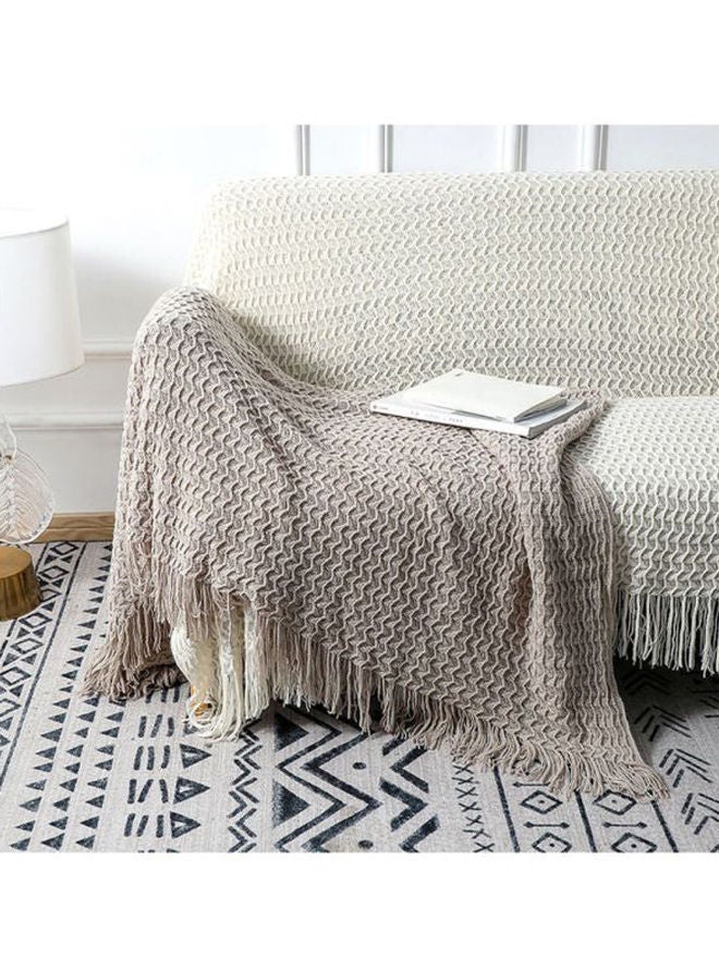 NIBEMINENT Sofa Blanket Combination Brown 127x173cm