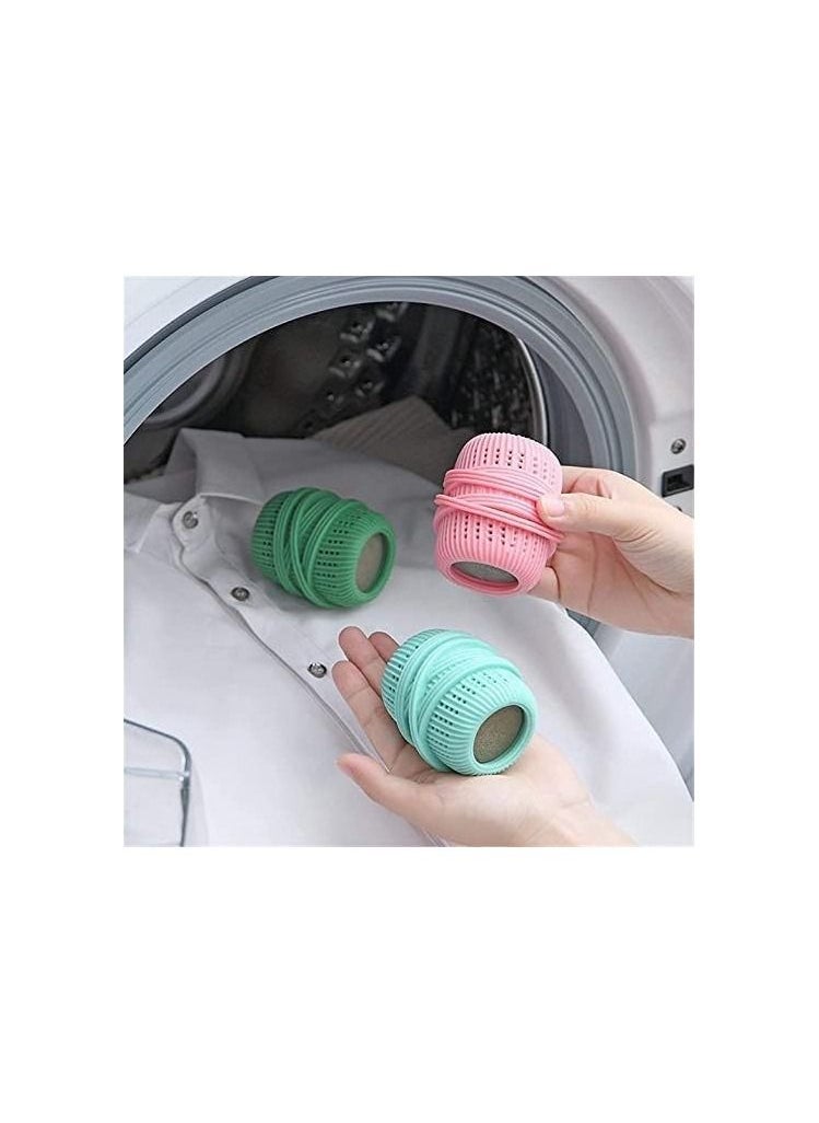 Spaceshoop - Laundry Balls Anti Winding Washing Machine Ball Lint Remover Pet Hair Remover Laundry Balls Reusable Dryer Balls Anti-Static Fabric Softener Washer Balls for Washing Machine 3pc - Image 1
