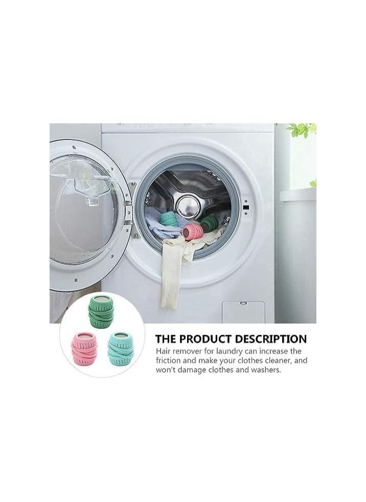 Spaceshoop - Laundry Balls Anti Winding Washing Machine Ball Lint Remover Pet Hair Remover Laundry Balls Reusable Dryer Balls Anti-Static Fabric Softener Washer Balls for Washing Machine 3pc - Image 1