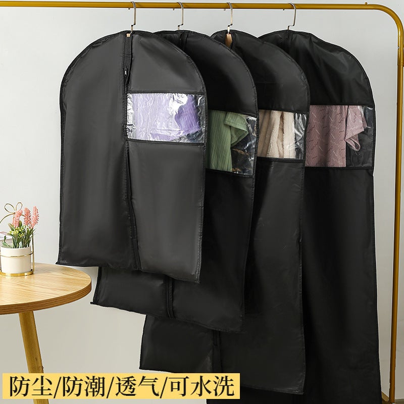 Clothes Dust Cover, Household Washable Coat Dust Bag, Waterproof Transparent Hanging Clothing Bag, Suit Cover - Image 2
