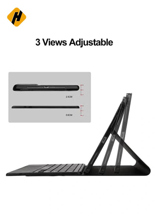 HuHa - Ultimate 10.9-inch iPad 10th Gen Case: Features Wireless Detachable Keyboard with Multi-Touch Trackpad and Smart Protective Folio - Image 1