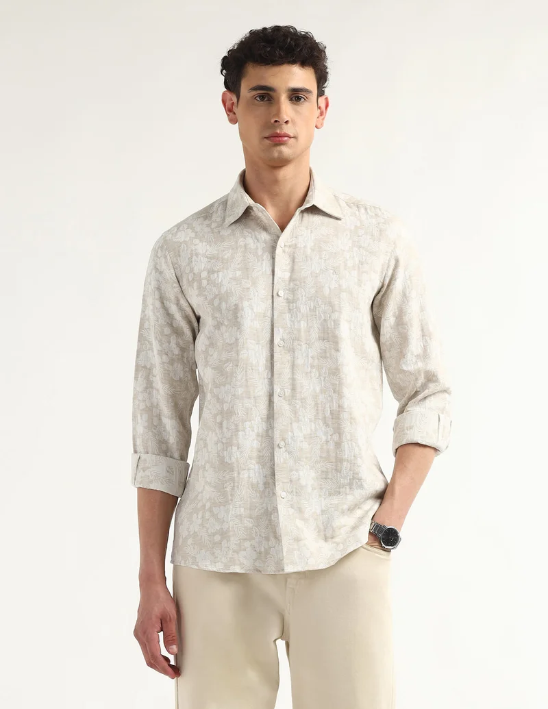 Arrow Tailored Fit Printed Shirt