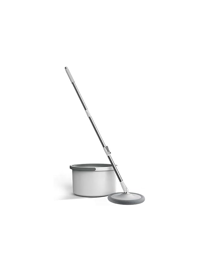 promass Spin Floor Mop and Bucket Set for Professional Home Floor Cleaning System with Aluminum Handle/4-Washable Microfiber Pads Perfect Home + Kitchen Cleaner for Hardwood, Laminate (Spin Mop) - Image 2