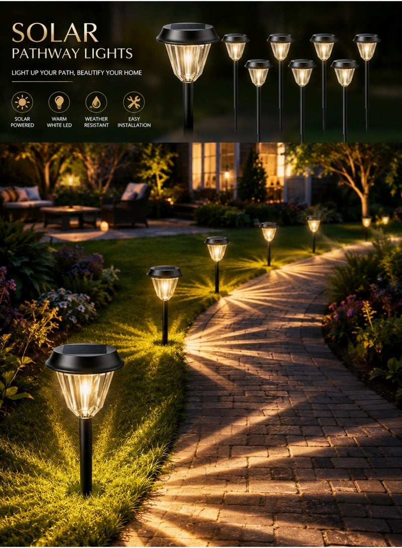MODI Pack of 2 Waterproof Solar LED Garden Stake Lights – Automatic Dusk-to-Dawn Outdoor Landscape Pathway Lighting, Warm White (3000K), IP64 Weatherproof - Image 3