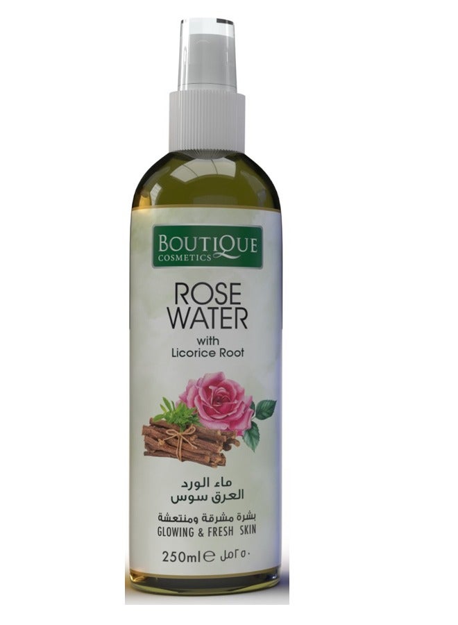 Boutique Rose Water Licorice root  for GLOWIN & FRESH SKIN 250ml