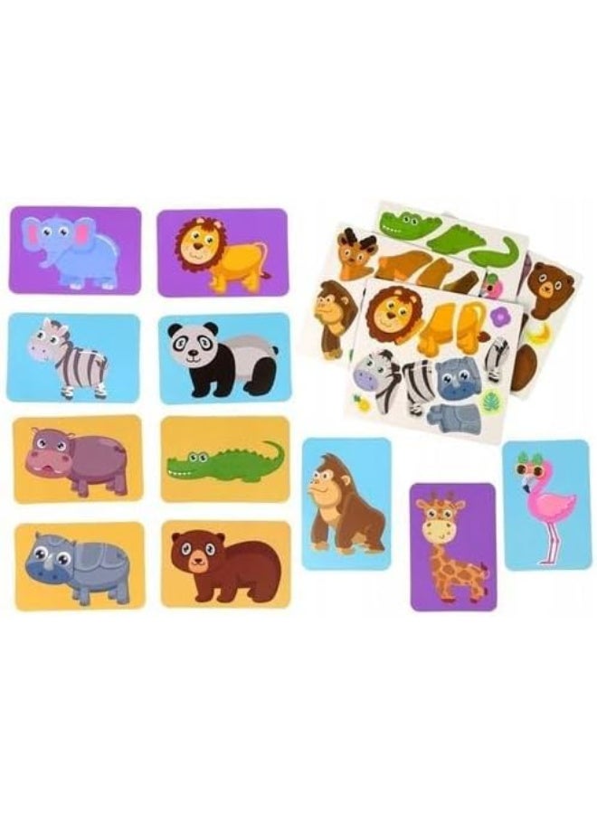 Magnetic Book for Kids, 47 Pieces, 12 Animals, Magnetic Building Toys, for Kids from 3 Years Old - Image 3