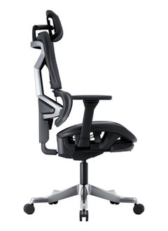 AFTERWORK AFTERWORK Omnix Super Ergonomic Gaming Chair with Hidden Footrest, 3D Adjustable Headrest, 4D Armrests, Adjustable Lumbar, Seat Slider, and 4-Position Tilt Lock – Black & Dark Grey  - Image 5