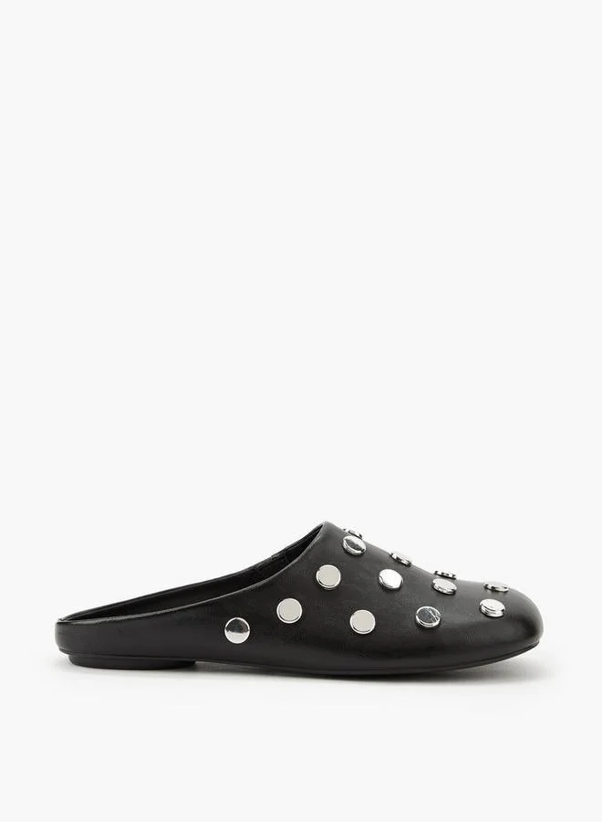 سيليست Women Studded Slip-On Mules