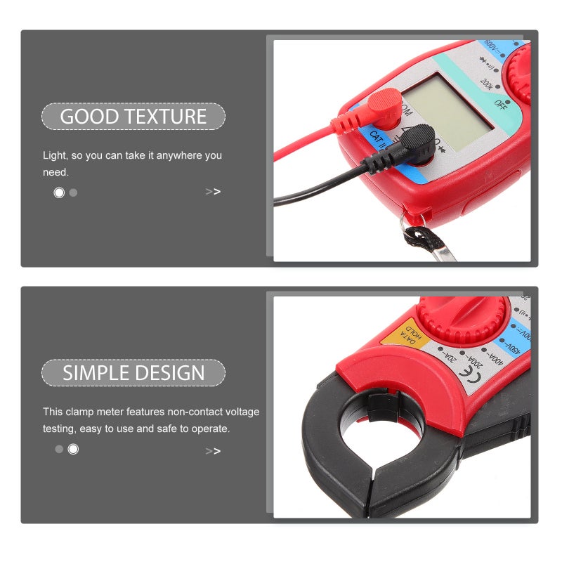 2pcs Digital Clamp Meter Multimeter Meter Measuring Voltage Current Tester - Image 5
