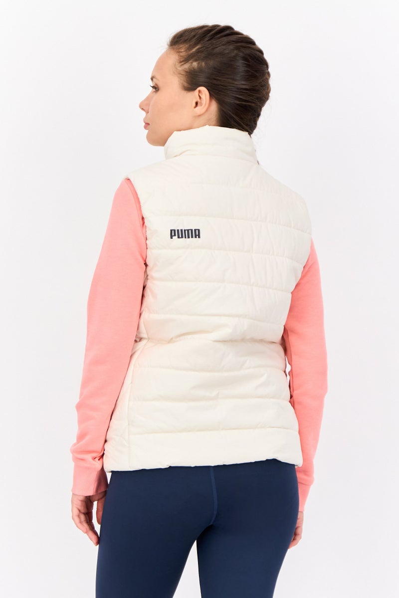 PUMA Women Sportswear Fit Sleeveless Outdoors Vest Jacket, Ivory - Image 3