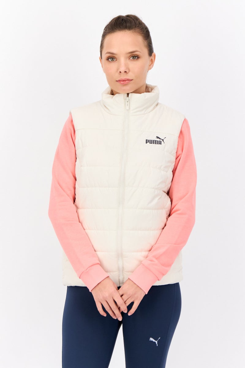 PUMA Women Sportswear Fit Sleeveless Outdoors Vest Jacket, Ivory - Image 1