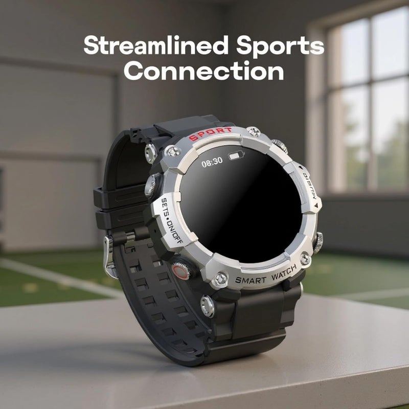 2 in 1 Smartwatch with Earbuds, 1.52 in Sports Watch for Men, Ai Voice, Answer Calls, Local Music, Ip67 Waterproof, Silver - Image 5
